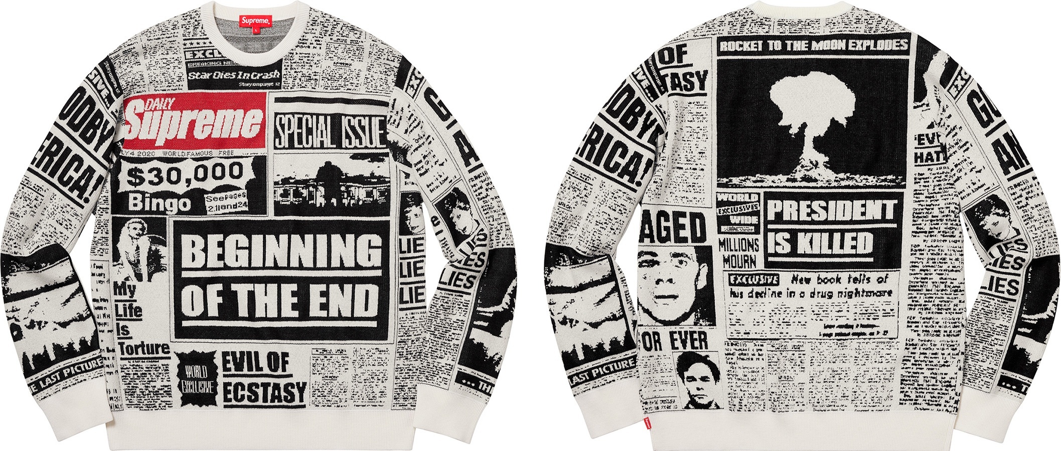 Newsprint Sweater view 2